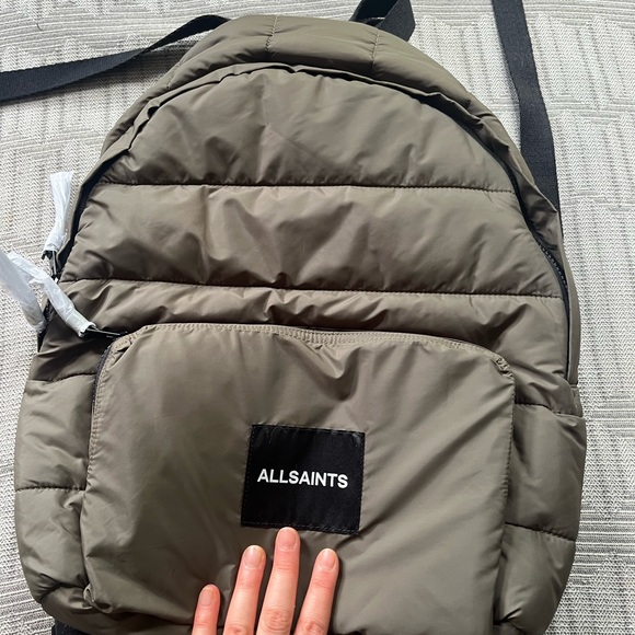 Quilted Army Green All Saints Backpack main image 4